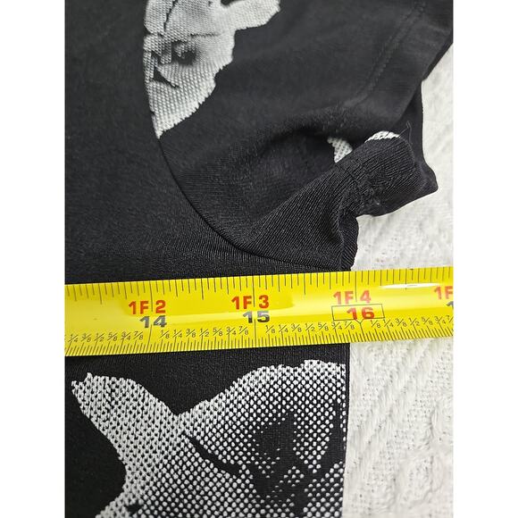 Nautical, Fish Theme Black Dress Sz S Grunge Boho Beach Jersey Stretch - Picture 4 of 4